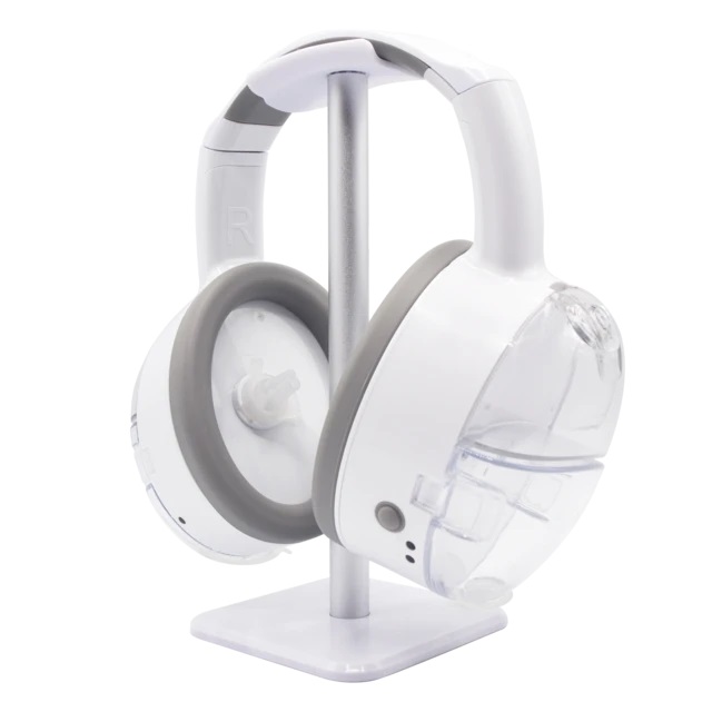 OtoSet automated ear cleaning system looks like a pair of headphones